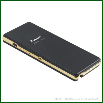 13000mAh Portable Leather-Visually Mobile Phone Charger with a Mobile Stand